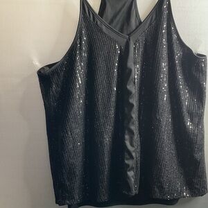 Black Sequin Women's Top #7010
